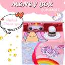 Unicorns Stealing Money Bank, Piggy Bank for Kids, Coin Bank for Money Saving, Automatic Stealing Money with English Speaking, Creative Gift, 4.7 inches x 4.1 inches x 3.7 inches