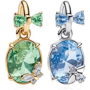 925 Silver Charms For Pandora Bracelet Golden Bead Pendant Safety Chain Clip Charms Heart Flower Animal Bead Family, Mom, Friend, Daughter, Birthday, Jewelry Gift