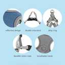 Dog Harness with Leash Set, Adjustable Step in Collars Harness with Breathable Padded Vest for Small Medium Large Dogs Training and Running (L, Blue)