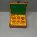 mwater Luxury Version Handmade Crystal 24K Gold Rimmed Shot Glasses,No Bubbles