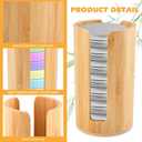 2 Pack Mason Jar Lid Organizer, Bamboo Vertical Storage Holder for Home Kitchen Organization & Tumbler Lids, Wooden Storage Accessories for Mason/Canning/Bamboo Lids(Wide & Regular Mouth)