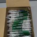 Tinlade 200 Pcs Syringe Gel Pens Bulk Nurses 4 Colors Nursing Fun Novelty Gifts Ball Point Pill Pens Retractable Black Ink for Office School Supplies Doctor Play Prize Student Party Favor