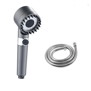 Veken Wide Rain Shower Head Handheld Water Spray，High Pressure Showerhead Combo with Arm for Bathroom Accessories，Home Decor Adjustable Dual Shower with Anti-Clog Nozzles，Matte Black