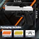 Toy Gun with Automatic Reloading Rebound Shell Ejecting and Soft Foam Blaster, Ideal for Shooting Games, Education Model Toys, Gift for Kids Boys Girls