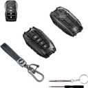 Heavy Zinc Alloy Key Fob Cover, Metal Key Case Protector | Compatible With Toyota Tundra 2022-2025, Fits For Highlander Corolla Cross Venza Sequoia Land Cruiser Prius Sienna Etc