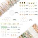 Xylise Jewelry Making Supplies Kit Natural Stone Beads for Irregular Natural Stone with for DIY Craft Bracelet Necklace Earrings for Adults 