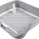 Dog Training Pad Tray  Reusable Indoor Puppy Potty Tray, Easy to Clean Pee Pad Holder, 21.6" x 17.7"