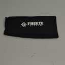 FreezeSleeve Ice and Heat Therapy Sleeve | Reusable Ice Pack Flexible Gel Compression Sleeve for Pain Relief and Recovery of Elbow Knee Ankle Leg Wrist Injuries | Black Large