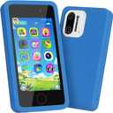 3.97" Touchscreen Kids Toys Smart Phone, Kids Phone with Games & Dual Camera, Toddler Toys Phone, Boys and Girls Learning Toy Phone for 3-9 Years Old (Blue)