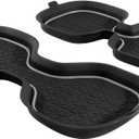 for Honda CRV Accessories 2023 2024 2025 2026 3D Cup Holder Center Console Liner Inserts Silicone Anti-dust Mat Pad Interior Decoration (2 Pcs, Gray Trim)