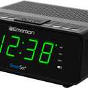 Emerson SmartSet Dual Alarm Clock Radio with AM/FM Radio, Dimmer, Sleep Timer and .9" LED Display, CKS1900