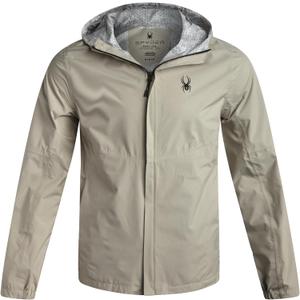 Spyder Mens Rain Jacket - Waterproof Lightweight Hooded Windbreaker, Outerwear Jacket for Golf, Hiking and Outdoor, S