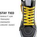 2 x VSUDO 2 Pairs Flat Shoe Laces for Sneakers, Shoe Strings/Shoelaces for Sneakers (45" ( 114 CM ), 23 Golden Yellow)