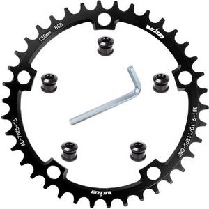 110/130 BCD Chainring 36/38/40/42/44/46/48/50/52/54/56/58/60T Round Narrow Wide Bicycle Chainring with 5 Screws for Road Bike Folding Bicycle