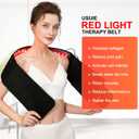 USUIE Red Light Therapy Belt, Infrared Light Therapy Wrap Red Light Therapy Device for Body with Timer for Back Shoulder Waist Muscle Pain Relief for Gift Women Men Gift