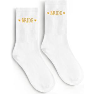 Etercycle Bride Socks For Women, Wedding Gifts Bride To Be Decorations, Soft Cotton Bridal Socks Engagement Gifts For Couples Bridal Shower Decorations Bachelorette Party Favor Honeymoon Essentials