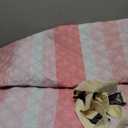 Waterproof Picnic Blanket Outdoor Girlfriend Gf Gifts for Her Women Sweetest Day Boyfriend 1 One Year Anniversary Meaningful Cute Romantic Xmas First Valentines Men Him Bf (80''*80'', Stripe Pink)