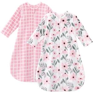 Yoofoss Baby Sleep Sack 18-24 Months, Long Sleeve Sleep Sack 1.5 Tog, Fleece Baby Wearable Blanket with 1-Way Zipper, Soft Warm