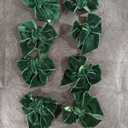 KPOSIYA Christmas Bow Napkin Rings Set of 8, Green Bow Napkin Rings,Chic Velvet Bowknot Napkins Holders for Dinning Table SettingWinter Festive, Christmas, Banquet, Party,Thanksgiving