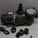 In/Above Ground Pool Pump, Self Primming High Flow (Single Speed, 1HP, 5400 GPH, 115V)