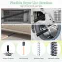 5 Pcs Dryer Vent Cleaner Kit Compatible with Most Vacuum Cleaner, Dryer Lint Brush and Vacuum Hose Attachment with Universal Elastic Connector, Tweezers for Large Debris, Quickly Lint Remover