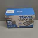 15 Packs Vacuum Bags for Travel with Rechargeable Pump, 3 Sizes Vacuum Seal Bags for Clothing, Compression Vacuum Travel Bags for Luggage, Vacuum Packing Bags for Closet Organization