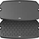Safbbcue 7582 17" Cast Iron Cooking Griddle for Weber Q1000 Q1200 Q1400 Q100 Q120 Q140 Series GS4 Grills, Griddle Plate for Weber 50060001 50060301 386001 386002 Grill, Replaces Grate #7644#65810