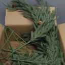 20 Pcs Christmas Norfolk Pine Branches -18" Real Touch Artificial Norfolk Pine Branch Faux Plants Stem Fake Greenery Pine Picks for Vase DIY Crafts Garland Wreath Home Indoor Outdoor Decoration