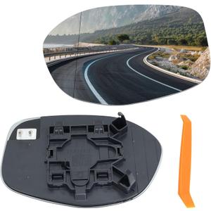 Left Driver Side Mirror Glass Compatible with 2014 2015 2016 2017 Honda Odyssey Left Side Rear View Mirror Replacement Heated for 76253-TK8-A51 76253-TK8-A41