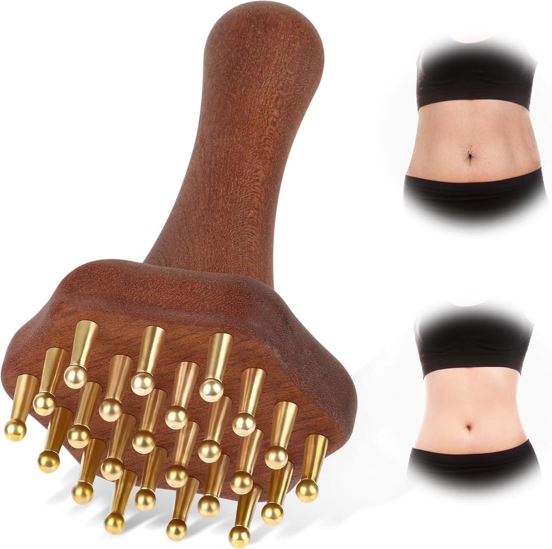 Wood Therapy Massage Tools,Lymphatic Drainage Massager Helps Reduce Cellulite for Belly Arms & Legs, Anti Cellulite Massager Body Sculpting Tools for Body Contouring & Muscle Relief