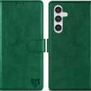 ZZXX for Samsung Galaxy A54 5G Wallet Case with [RFID Blocking] Card Slot Kickstand Magnetic Closure Leather Flip Fold Protective Phone Case for Samsung Galaxy A54 Phone Case Wallet(Green-6.5 inch)