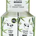 The Cheeky Panda Bamboo Facial Tissue | 14 x Plastic Free Travel Tissue Packs | 140 Super Soft Pocket Tissues