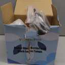 Youngever 6 Pack Empty Glass Pump Bottles, 2 Pack 16 Ounce and 4 Pack 8 Ounce Pump Bottles, Soap Dispenser, Refillable Containers (Amber)