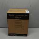 2 Pack 2.7 Gal Bathroom Trash Can with Lid, Automatic Trash Can Small Smart Garbage Can Touchless, Slim Motion Sensor Waterproof Plastic Trash Bins for Bedroom Office Kitchen Toilet Black