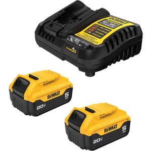 DEWALT 20V MAX Lithium-Ion Battery 2-Pack, 5.0 Ah (DCB205-2c)