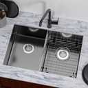 2Pack Sink Protector Grid 13" x 15", Stainless Steel Sink Protectors for Kitchen Sink, Rust Resistant Sink Grate for Bottom of Kitchen Sink with Sink Strainers