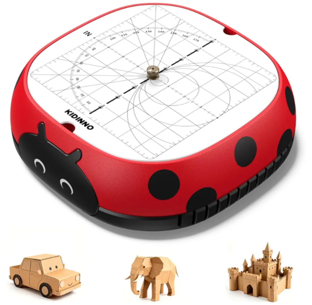 Safe Power Cardboard Cutter for Kids, STEM + STEAM Educational Toy for Boys and Girls Ages 5+, Upcycled Tool for DIY Cardboard Projects, Engineering & Creativity