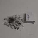 Barydat 40 Set Curtain Track Roller Hooks Curtain Rail Ceiling Gliders Set Dual Wheel Roller Carriers for Ceiling Mounted Track with Stainless Steel Hooks