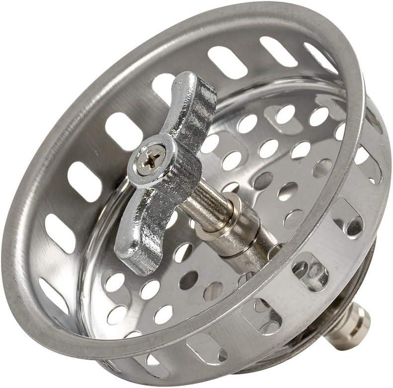 EZ-FLO Threaded-Post Spin and Seal Replacement Basket, 3-1/2 Inch Diameter, Stainless Steel, 30047