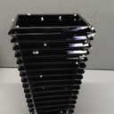 MCMCNCUIU Crystal Glass Vase, Large Crystal Vases for Flowers, Large Flower Vase, Dark Modern Vases for Living Room, Bedroom, Kitchen, Dining Table, Mantle, Wedding, 11 Inches