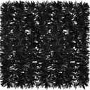 26.2 ft Christmas Tinsel Garland Black Halloween Metallic Tree Garland Glitter Party Tinsel Hanging Decorations for Christmas Tree Wedding Birthday Party Supplies
