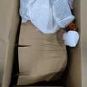 Serta Conway Big & Tall Executive Office Chair, Ergonomic High-Back with Adjustable Lumbar, Semi Plush Cushion and Body Pillows, Padded Armrests, Wooden Swivel Base, Bonded Leather, Brown