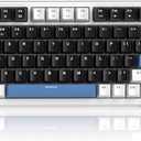 MageGee SKY81 75% Wireless Gasket Mechanical Gaming Keyboard, Hot Swappable RGB Custom Creamy Keyboard w/ 5-Layer Padding, BT/2.4G/USB-C, Knob Control, NKRO for Win/Mac (Mecha, Blue Whale Switch)