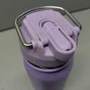 BOTTLE BOTTLE 24oz Insulated Water Bottle Stainless Steel Sport Water Bottle with Straw and Adjustable Lid Daily Pill Organizer (purple)