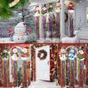 8pcs Christmas Windsocks Outdoor Hanging Decorations with Tassels Snowman Yard Decorations for Outside 3.3ft Xmas Decorative Signs for Wall Tree Home Lawn Yard Party Supplies Garden Decor