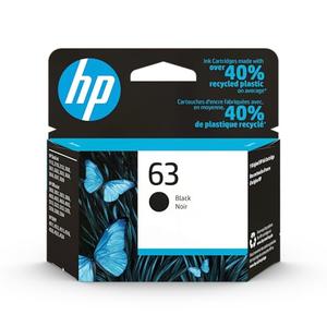 HP 63 Black Ink Cartridge Printers | Works with Printer Series: DeskJet 1112, 2130, 3630; Envy 4510, 4520; OfficeJet 3830, 4650, 5200 | Eligible for Instant Ink | F6U62AN