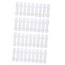Toyvian 8pcs White Plastic Garden Fence Weather Resistant Decorative Border for Flower Beds Pathways and Play Areas Outdoor DIY Landscape Divider