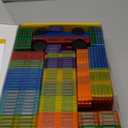 Gemmicc Magnetic Tiles, Deluxe 136 PCS Building Blocks Magnet Toys for Kids,3D Magnet Puzzles Stacking Blocks for Boys Girls,Huge Set with 2 Cars