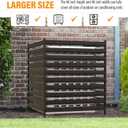 3 Panels 48" W x 48" H Air Conditioner Metal Privacy Fence Screen