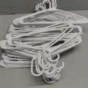 Plastic Hangers 50 Pack White - Clothes Hangers - Makes The Perfect Coat Hanger and General Space Saving Clothes Hangers for Closet - Percheros Ganchos para Colgar Ropa Hangars